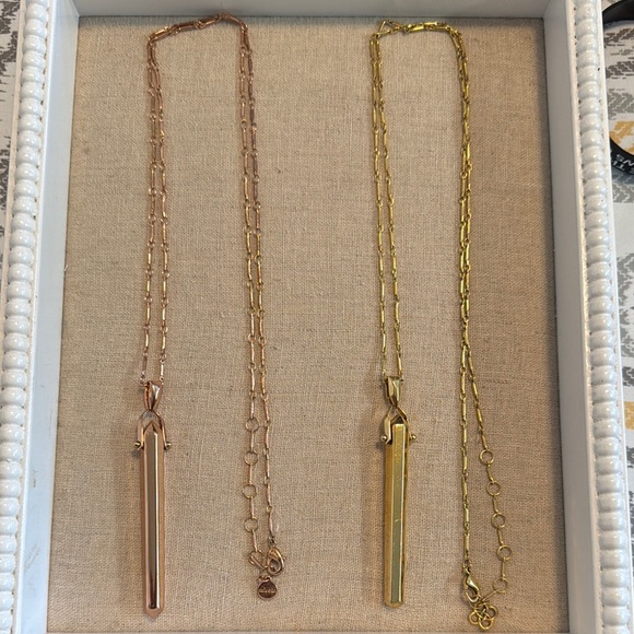 Stella & Dot Rebel pendant necklaces. Gently used condition. Gold and Rose Gold. - Picture 1 of 1